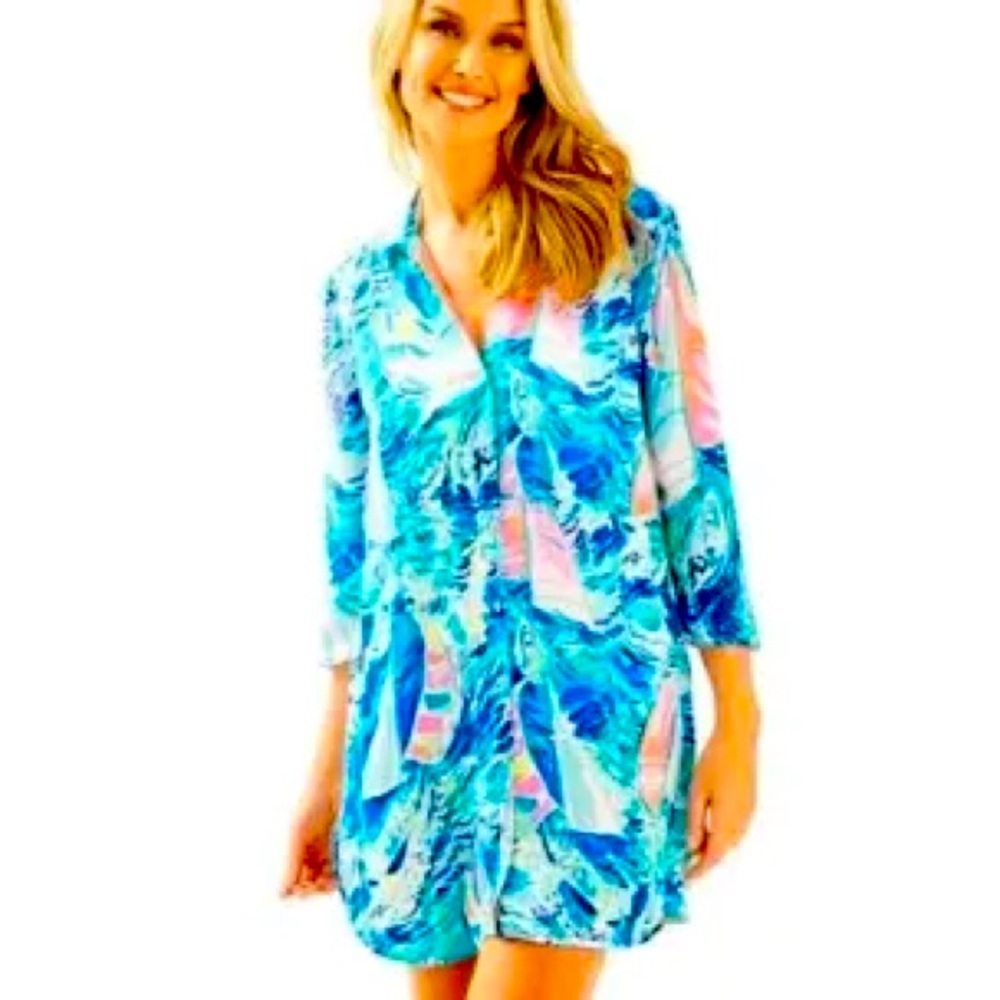 Lilly Pulitzer Emerald cover-up sz Large
